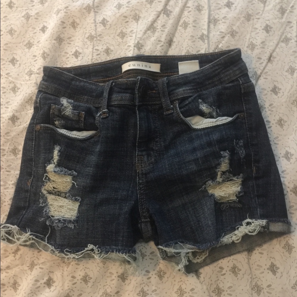 Francesca’s denim shorts